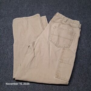 Jesse‎ James Canvas Carpenter Workwear Pants Mens Size 34x30 Utility Work Fit